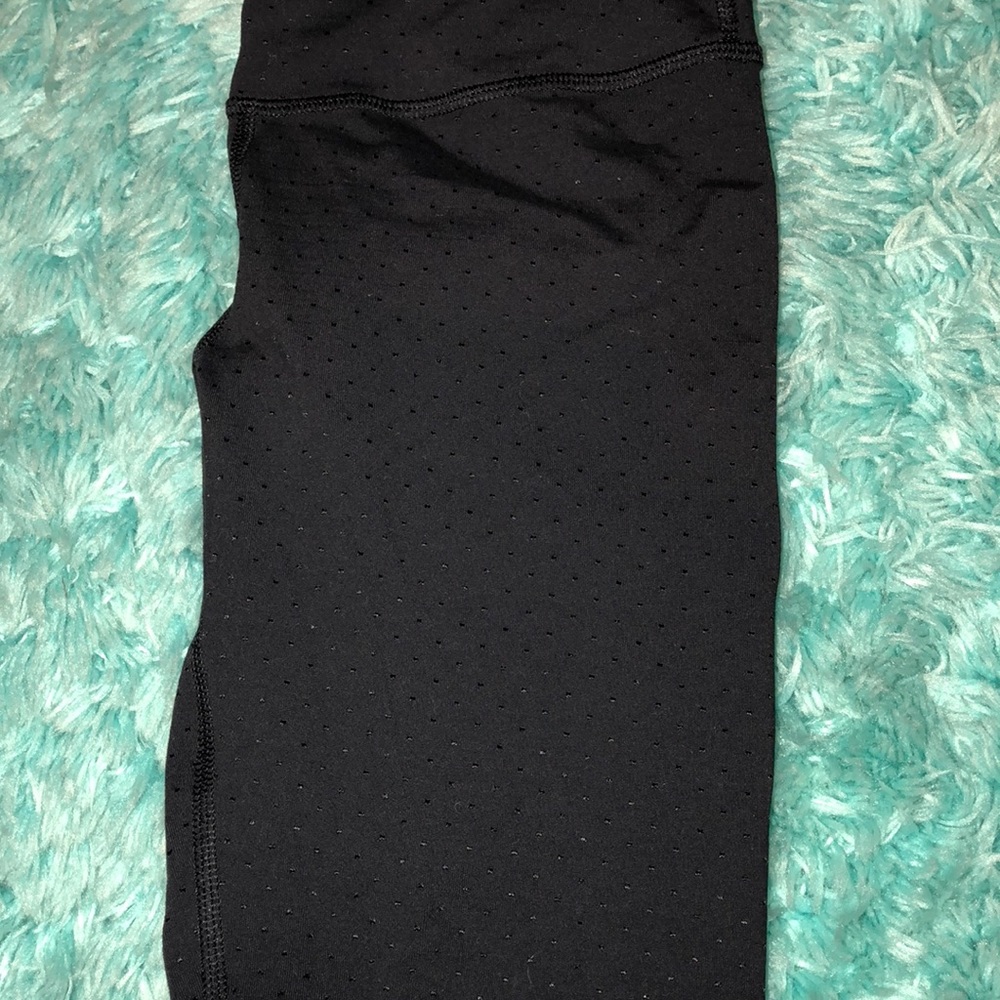 Black Ivivva Leggings with Raised Polka Dots